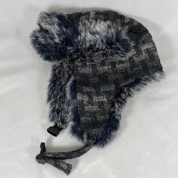 Scala Pronto Trapper Aviator Bomber Winter Hat Plaid Pattern - Picture 3 of 8
